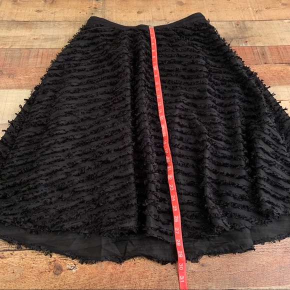 Maeve by Anthropologie black ruffle lined midi skirt - 12 - Picture 8 of 9